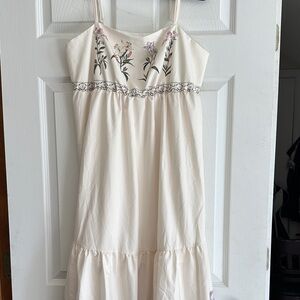 SHEIN Floral Cream Dress